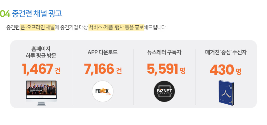 중견련 채널 광고